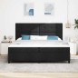 vidaXL Letto Box Spring con Materasso Nero 200x200 cm Tessuto vidaXL Letto Box Spring con Materasso Nero 200x200 cm Tessuto