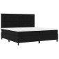 vidaXL Letto Box Spring con Materasso Nero 200x200 cm Tessuto vidaXL Letto Box Spring con Materasso Nero 200x200 cm Tessuto