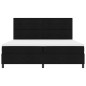 vidaXL Letto Box Spring con Materasso Nero 200x200 cm Tessuto vidaXL Letto Box Spring con Materasso Nero 200x200 cm Tessuto