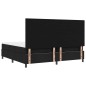 vidaXL Letto Box Spring con Materasso Nero 200x200 cm Tessuto vidaXL Letto Box Spring con Materasso Nero 200x200 cm Tessuto