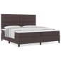 vidaXL Letto a box spring con materasso grigio scuro 200x200 cm Tessuto vidaXL Letto a box spring con materasso grigio scuro 200x200 cm Tessuto