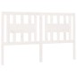 Testiera per Letto Bianca 206x4x100 cm Legno Massello di Pino Testiera per Letto Bianca 206x4x100 cm Legno Massello di Pino