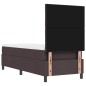 vidaXL Letto Box Spring con Materasso Marrone Scuro 80x200 cm Tessuto