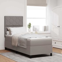 vidaXL Letto con Box Spring Taupe 80x200 cm in Tessuto