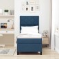 vidaXL Letto con Box Spring Blu 80x200 cm Tessuto vidaXL Letto con Box Spring Blu 80x200 cm Tessuto