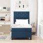 vidaXL Letto Box Spring Blu 90x200 cm Tessuto vidaXL Letto Box Spring Blu 90x200 cm Tessuto