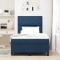 vidaXL Letto a Box Spring con Materasso Blu Piccolo Matrimoniale Tessuto vidaXL Letto a Box Spring con Materasso Blu Piccolo Matrimoniale Tessuto