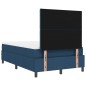 vidaXL Letto a Box Spring con Materasso Blu Piccolo Matrimoniale Tessuto vidaXL Letto a Box Spring con Materasso Blu Piccolo Matrimoniale Tessuto