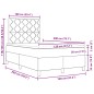 vidaXL Letto con sommier e materasso marrone scuro 120x200 cm in tessuto vidaXL Letto con sommier e materasso marrone scuro 120x200 cm in tessuto