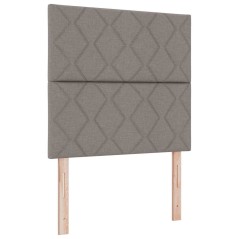 vidaXL Letto con Box Spring e Materasso Taupe 120x200 cm in Tessuto