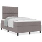 vidaXL Letto con Box Spring e Materasso Taupe 120x200 cm in Tessuto