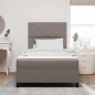 vidaXL Letto con Box Spring e Materasso Taupe 120x200 cm in Tessuto
