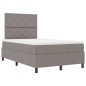 vidaXL Letto con Box Spring e Materasso Taupe 120x200 cm in Tessuto