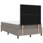 vidaXL Letto con Box Spring e Materasso Taupe 120x200 cm in Tessuto