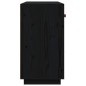 Credenza Nera 100x40x75 cm in Legno Massello di Pino Credenza Nera 100x40x75 cm in Legno Massello di Pino