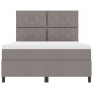 vidaXL Letto con Rete a Molle con Materasso Taupe 140x190 cm Tessuto vidaXL Letto con Rete a Molle con Materasso Taupe 140x190 cm Tessuto