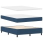 vidaXL Letto con rete a molle Blu 140x200 cm Tessuto vidaXL Letto con rete a molle Blu 140x200 cm Tessuto