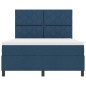 vidaXL Letto con rete a molle Blu 140x200 cm Tessuto vidaXL Letto con rete a molle Blu 140x200 cm Tessuto