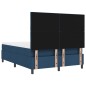 vidaXL Letto con rete a molle Blu 140x200 cm Tessuto vidaXL Letto con rete a molle Blu 140x200 cm Tessuto