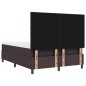 vidaXL Letto con Rete a Molle e Materasso Grigio Scuro 160x200 cm in Tessuto