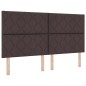 vidaXL Letto Box Spring con Materasso Marrone Scuro Super King in Tessuto vidaXL Letto Box Spring con Materasso Marrone Scuro Super King in Tessuto