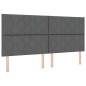 vidaXL Letto a Box Spring con Materasso Grigio Scuro 200x200 cm Tessuto vidaXL Letto a Box Spring con Materasso Grigio Scuro 200x200 cm Tessuto