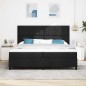 vidaXL Letto Box Spring con Materasso Nero 200x200 cm in Stoffa vidaXL Letto Box Spring con Materasso Nero 200x200 cm in Stoffa