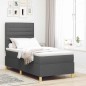vidaXL Letto a molle grigio scuro 80x200 cm in tessuto vidaXL Letto a molle grigio scuro 80x200 cm in tessuto