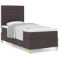 vidaXL Letto con rete a doghe e materasso marrone scuro 80x200 cm in tessuto vidaXL Letto con rete a doghe e materasso marrone scuro 80x200 cm in tessuto