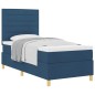 vidaXL Letto Box Spring e Materasso Blu 100x200 cm Tessuto vidaXL Letto Box Spring e Materasso Blu 100x200 cm Tessuto