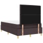 vidaXL Letto con Box Spring e Materasso Marrone Scuro Matrimoniale in Tessuto vidaXL Letto con Box Spring e Materasso Marrone Scuro Matrimoniale in Tessuto
