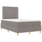 vidaXL Letto contenitore e materasso tortora 120x200 cm Tessuto vidaXL Letto contenitore e materasso tortora 120x200 cm Tessuto