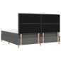 vidaXL Letto con Rete a Molle Grigio Scuro 200x200 cm Tessuto