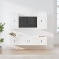 Set di Mobili Porta TV 5 pz Bianco Lucido in Legno Multistrato Set di Mobili Porta TV 5 pz Bianco Lucido in Legno Multistrato