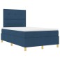 vidaXL Letto con Box Spring e Materasso Blu 120x200 cm Tessuto vidaXL Letto con Box Spring e Materasso Blu 120x200 cm Tessuto