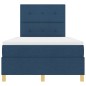 vidaXL Letto con Box Spring e Materasso Blu 120x200 cm Tessuto vidaXL Letto con Box Spring e Materasso Blu 120x200 cm Tessuto