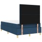 vidaXL Letto con Box Spring e Materasso Blu 120x200 cm Tessuto vidaXL Letto con Box Spring e Materasso Blu 120x200 cm Tessuto