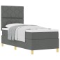 vidaXL Letto Box Spring con Materasso Grigio Scuro 80x200 cm in Tessuto vidaXL Letto Box Spring con Materasso Grigio Scuro 80x200 cm in Tessuto