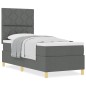 vidaXL Letto Box Spring con Materasso Grigio Scuro 80x200 cm in Tessuto vidaXL Letto Box Spring con Materasso Grigio Scuro 80x200 cm in Tessuto