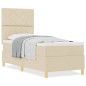 vidaXL Letto a rete con Materasso Panna 80x200 cm in Tessuto vidaXL Letto a rete con Materasso Panna 80x200 cm in Tessuto