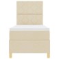 vidaXL Letto a rete con Materasso Panna 80x200 cm in Tessuto vidaXL Letto a rete con Materasso Panna 80x200 cm in Tessuto