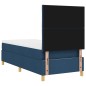vidaXL Letto con Box Spring Blu 90x200 cm Tessuto vidaXL Letto con Box Spring Blu 90x200 cm Tessuto