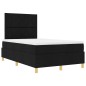 vidaXL Letto a Mola con Materasso Nero 120x200 cm Tessuto vidaXL Letto a Mola con Materasso Nero 120x200 cm Tessuto