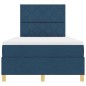 vidaXL Letto con rete a doghe e materasso blu 120x200 cm tessuto vidaXL Letto con rete a doghe e materasso blu 120x200 cm tessuto
