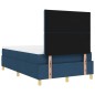 vidaXL Letto con rete a doghe e materasso blu 120x200 cm tessuto vidaXL Letto con rete a doghe e materasso blu 120x200 cm tessuto