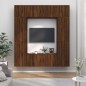 Set Mobili Porta TV 8pz Rovere Marrone in Legno Multistrato Set Mobili Porta TV 8pz Rovere Marrone in Legno Multistrato