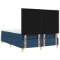 vidaXL Letto con Rete a Doghe Blu 140x190 cm Tessuto vidaXL Letto con Rete a Doghe Blu 140x190 cm Tessuto