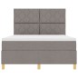 vidaXL Letto Box Spring vitaXL con Materasso Taupe 160x200 cm Tessuto vidaXL Letto Box Spring vitaXL con Materasso Taupe 160x200 cm Tessuto