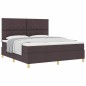 vidaXL Letto con Rete e Materasso Marrone Scuro Super King in Tessuto vidaXL Letto con Rete e Materasso Marrone Scuro Super King in Tessuto