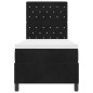 Letto a Molletta con Materasso vidaXL Nero 80x200 cm Velluto